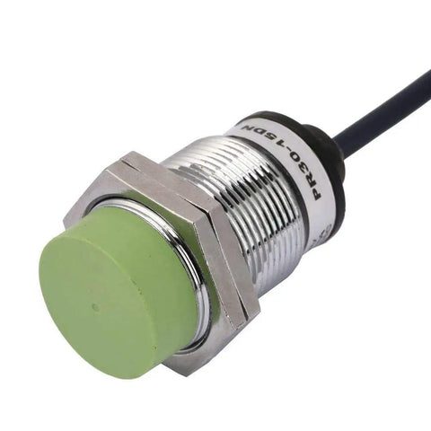 Inductive Proximity Sensor Switch with 15mm Detection Range NPN Normally Open Output Plated Brass Body Industrial Automation PR3015DN