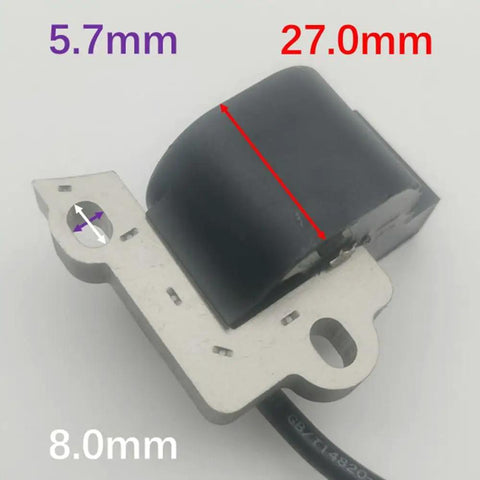 Plug And Play CDI Module Ignition Coils Replacement For Hilti DSH 700X And 900X Gas Cutoff Saw with dimensions marked