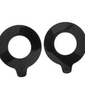 Two Piece Excavator Shim Kit With Round Rubber Washers For Noise Dampening And Shock Absorber Pads, black rubber
