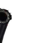 Close-up of Three Quarter Inch AN12 Nylon And Stainless Steel Fuel Line Hose With CPE Braiding For Diesel And Gas, Hydraulic Fluid
