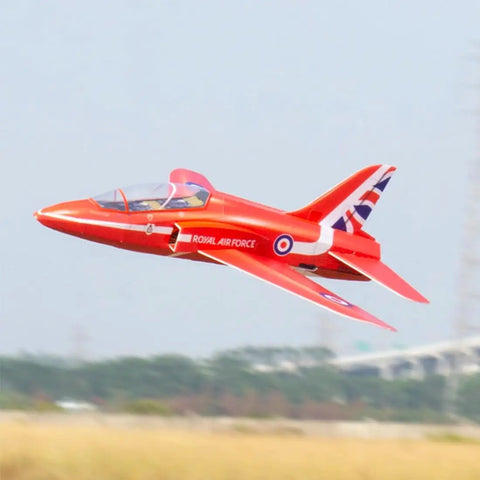 Red F-15 RC Airplane Ducted Fan Ready To Fly Kit soaring outdoors, ultra durable EPP foam body, military style remote aircraft