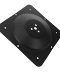 Heavy Duty Badass Table Leg Mounting Plate Multi Purpose Furniture Attachment Hardware No Sweat Install, black iron plate shown.