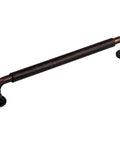 Lily Cabinet Pull 7 9/16 Inch Center to Center in Honey Bronze Finish from The Serene Series, side view of handle