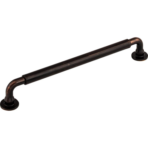 Lily Cabinet Pull 7 9/16 Inch Center to Center in Honey Bronze Finish from The Serene Series, side view of handle