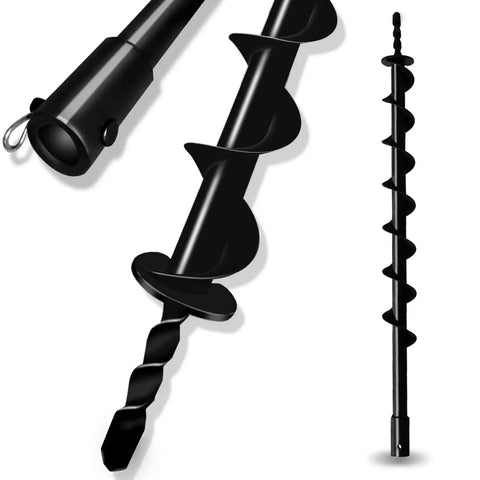 Post Hole Digger Auger Bit With 2 Inch Diameter And 31.5 Inch Length For Fence Posts Trees Bulbs And Garden Holes Deep Digs