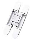 Concealed Folding Door Hinges 180 Degree Adjustable Cross Style For Cabinets And Cupboards 2 Pack Zinc Alloy Silver 140 X 30mm Hidden Hinge