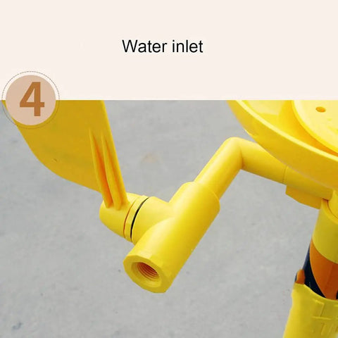 Water inlet detail of Stainless Steel 304 Emergency Eyewash Station Floor Mounted With Dual Nozzles