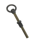 Four Pack M8 x 105mm Antique Brass Swivel Mirror Screws For Cabinets And Furniture, Zinc Alloy, Rust Proof And High Load Bearing, Tough As Nails, Smooth Quiet Operation, Easy Install, Durable Replacement Hardware, single screw