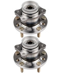 Wheel Hub Bearing Assembly 2Pcs With ABS Sensor For Hyundai Elantra Veloster Forte 5 Lug Front And Rear Fitment Beefy Steel Polished