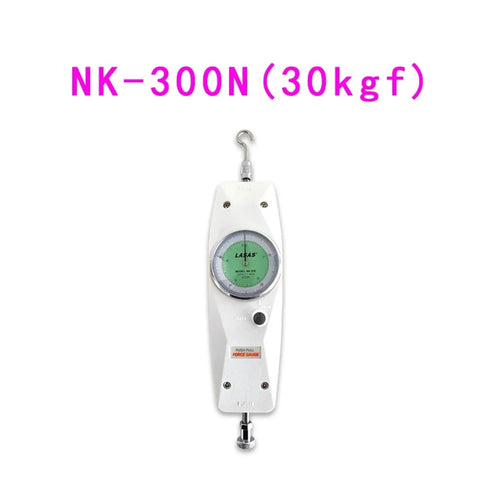Analog Push Pull Tension Meter And Dynamometer For Accurate Force Readings Pro Grade Center Axis Travel Gauge Workbench Ready Measuring Instrument For Lab Shop And Field Use NK 30N 3kgf, white body
