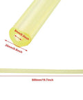 Heavy Duty Polyurethane Round Hollow Rod Yellow 20-40mm Outer Diameter 8mm Bore 500mm Length Built To Last For DIY Projects Prototyping And Light Industrial Use. Yellow PU hollow rod, 500mm long, 20mm OD, 8mm bore, shown with measurements.