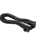 Dang Solid 9.8 Foot C14 To C5 Power Extension Cord With Snug Molded Fit For Computers Monitors And Desk Setups, black cord.