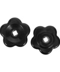 2-Pack Black Bakelite Valve Handwheel Knobs With 60mm Butterfly Handles, 8x8mm Stem Replacement For Outdoor Water Spigots