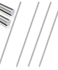 4Pcs 5mm Stainless Steel Hex Shafts Set With High Hardness Wearproof And Antislip Design For Precise Robotic Motion Durable Go-To Linear Drive