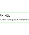 Warning label for 320Pcs M3 Nylon Hex Spacer Standoff Kit with choking hazard warning for children under 3 years.