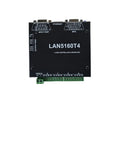 4 Axis CNC Ethernet Control Card With Integrated Board And Breakout 2 In 1 Step Driver System 100W 24VDC Power Built For Tough Shops Ready For Precise Milling And Reliable Automated Machining. black LAN5160T4 controller with terminal blocks