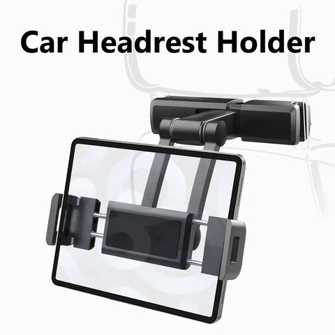 Tesla Cybertruck Car Headrest Holder Rear Seat Entertainment Mount with adjustable arm for flexible viewing angles.