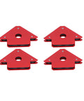 Heavy Duty 4 Pack Welding Positioner With 25 Lb Magnetic Hold For Multi Angle Soldering Assembly And Pipe Installation At 45 90 135 Degrees red stainless steel magnetic holders