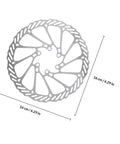 Heavy Duty Mountain Bike Hydraulic Disc Brake Set With Slick Pad Compatibility And Killer Heat Management, 16 cm rotor.