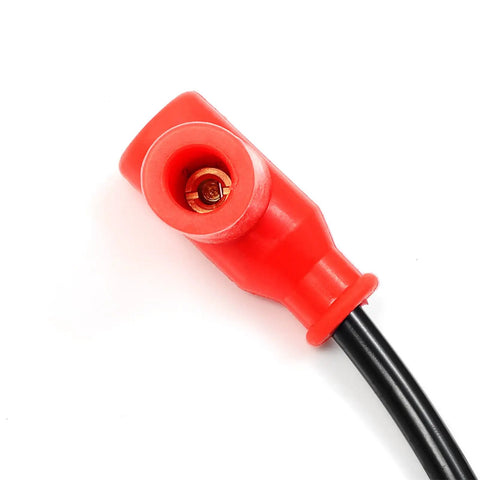 Close-up of ignition coil cap from Banshee 350 CDI Box Ignition Coil Regulator Spark Plug Kit With Cap For 1997 1998 1999 2000 2001 2002 2003 2004 2005 2006 Quad ATV Replacement Part Performance Upgrade