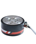 Front view of Six Axis Industrial Force Sensor for Torque Measurement, Compact Multiaxis Load Cell for Robotic Arms.