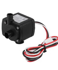 Kick Heat Out With This 12V DC Mini CPU Water Cooling Pump Featuring 300 Liter Per Hour Flow Rate And 1800 RPM, black plastic unit.