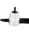 Double Head Metal Nibbler Cutter Drill Attachment with alloy steel part, 360 degree adjustable for sheet metal works.