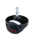 Front wheel caster assembly for Roomba; black housing with white wheel and metal stem (22mm) (1 PCS)