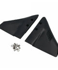 Sting Ray Hydrofoil Stabilizer Dorsal Fin Wing for 5-150 HP, shown flat with mounting hardware, in durable material