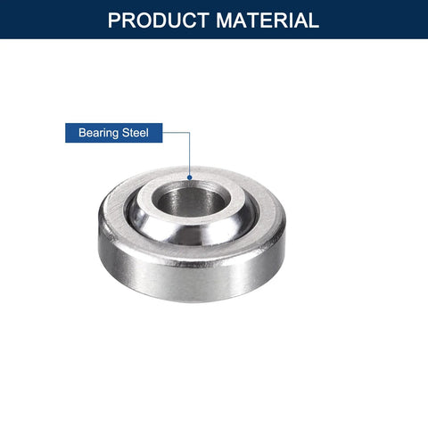 HiPicco GE4C radial spherical plain bearing, 4 mm bore, 12 mm outer diameter, 5 mm width, bearing steel