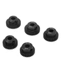 Five Piece RC Pinion Gear Set For 1 To 10 Scale Cars, 48DP 5.0mm Pinions In 30T 31T 32T 33T 34T, CrMo Alloy Steel
