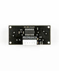 Back view of HC-SR04 Ultrasonic Sensor With RGB LED Indicator Module, showing circuit layout compatible with Raspberry Pi and Arduino.
