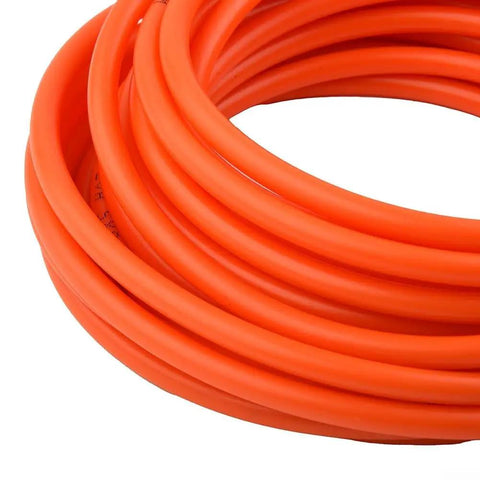 Heavy Duty Air Compressor Hose 5X8mm With Quick Coupler 10M Red PE Tube For Pneumatic Tools High Pressure 12KG Burst Smooth Flexible Works Like A Rock In Hot Or Cold Temps Lets You Handle Big Jobs Without Leaks Quick Reliable Start Up coiled red PE air hose