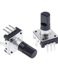 High Precision 360 Degree Rotary Encoder EC12 RE12 24 Position 3 Pin No Push Button Switch With 12.5mm Plum Handle
