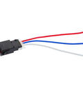 Go-To Handlebar Push Button Switch For Motorcycles Electric Bikes And Scooters With Hazard Lights On Off Durable ABS Metal Construction Easy Install Quick Activation For Headlights And Warning Signals with red and blue wires