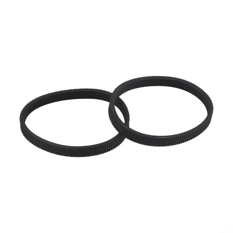 2 Pack Rubber Planer V-Drive Belt 1911B Double Cog, flywheel replacement, black, shown in overlapping arrangement