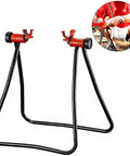 Foldable Bike Repair Stand Aluminum Adjustable Height Portable Floor Bike Holder For Indoor And Outdoor Use Pro Grade Clamp