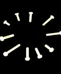 All In One Nylon PA66 White Metric Phillips Pan Head Screws Set 500Pcs M2 To M2.6 With Plastic Storage Box For Electronics Repair DIY Assorted Hardware Kit, screws arranged in a circle