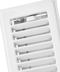 Heavy Duty 3x10 White Floor Register With All Steel Construction, Powder Coated Finish, Easy Damper Control, Built To Last