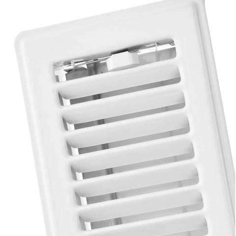 Heavy Duty 3x10 White Floor Register With All Steel Construction, Powder Coated Finish, Easy Damper Control, Built To Last