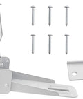 Heavy Duty Folding Camper Door Latch Kit For RV Enclosed Trailers Dead Nuts Secure Steel Lock with screws and brackets