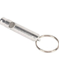 Versatile Emergency Whistle Kit 10 Pack Alloy Safety Whistles With Keychains in silver aluminum alloy with keychain