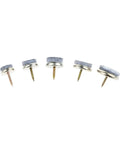Screw-On Felt Furniture Gliders 18mm To 28mm viewed from above showcasing screw and felt pad design