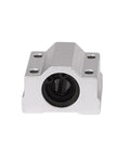 Close-up of SC8UU SCS8UU Linear Ball Bearing Slide Block Bushing in silver, designed for CNC and 3D printers.