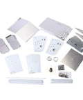 Assembly parts for Purple Martin Bird House With Coates Original Design, Three Floors And Twelve Rooms, white and grey, aluminum