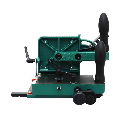 Side view of Heavy Duty Tenoning Jig For Table Saws, Pro Grade Tenon Clamping Tool That Delivers Precise Joints, Fits Most Saws.