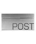 Modern Wall Mounted Home Mailbox In Stainless Steel Rust Resistant Weatherproof Durable With Secure Drop Slot displayed front view