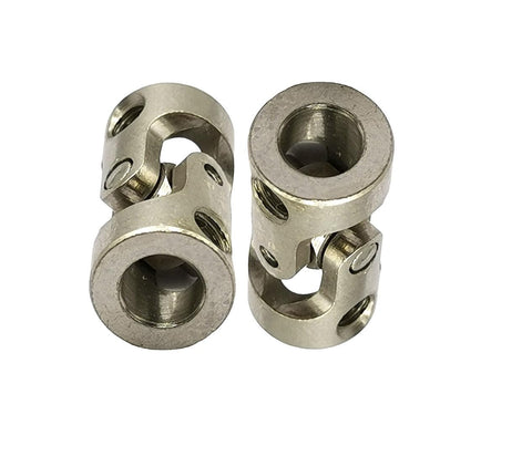 5Pcs 6mm To 6mm Universal Joint Motor Shaft Couplers Rotatable Coupling Steering Connectors For RC Cars Boats Models DIY Airplane And Robots Durable Steel Construction For Strength And Longevity For RC Hobbyists And DIY Builders