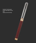 Heavy Duty T Bevel Gauge Angle Finder With Smooth Rosewood Handle And Precise Stainless Steel Ruler For Woodworking And Diy Tasks That Honestly Nail Every Cut No Sweat, showing stainless steel ruler with wood handle.