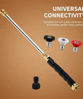Power Washer Nozzle For Garden Hose With 3 Spray Tips And Quick Connect Brass Wand High Pressure Attachment For Car Wash Patio And Lawn Cleaning